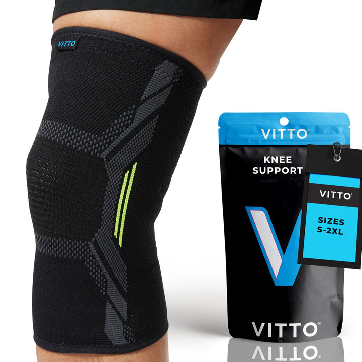 VITTO Knee Support for Women & Men - Knee Brace for Meniscus Tear, Pink M